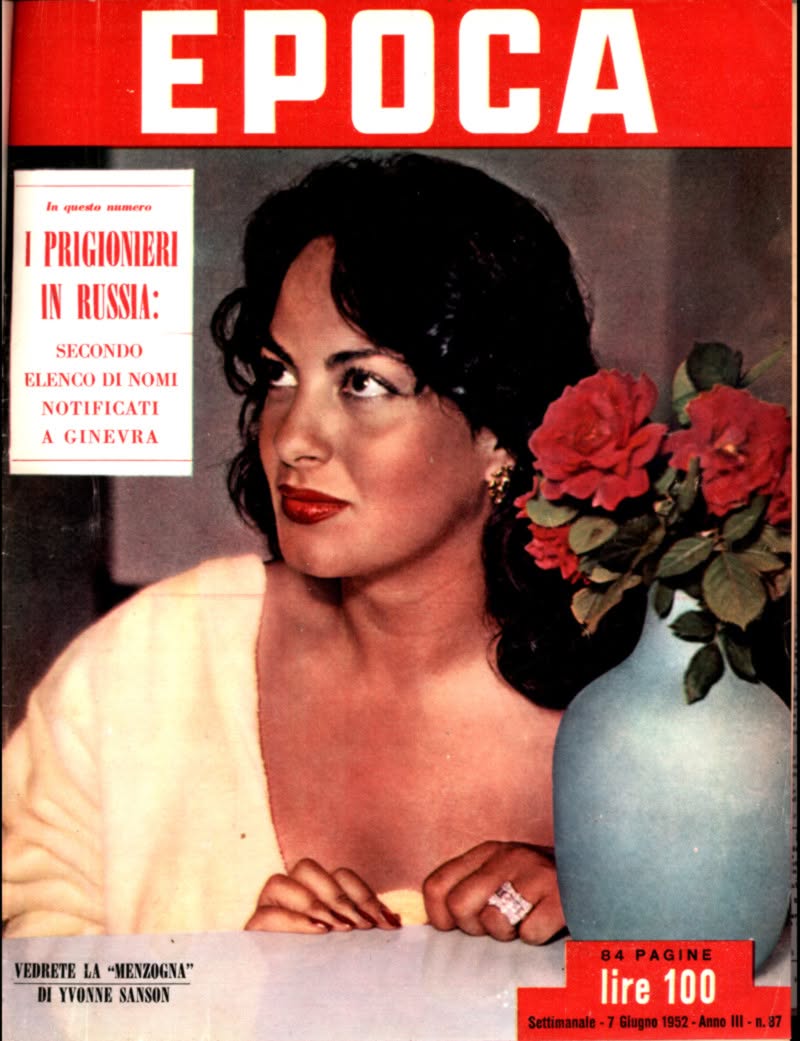 EPOCA magazine side cover Issue 87 7 June 1952