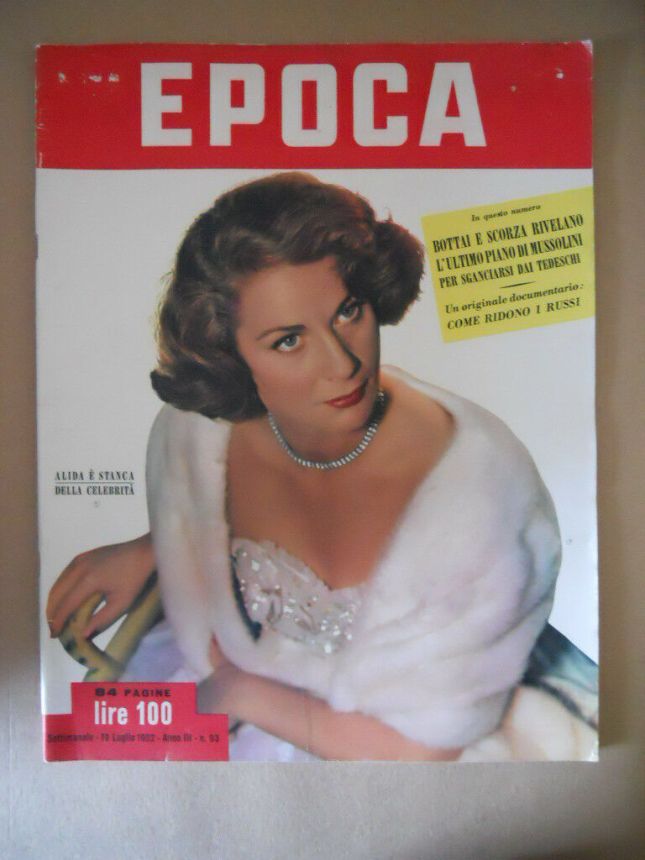 EPOCA magazine side cover Issue 93 19 July 1952