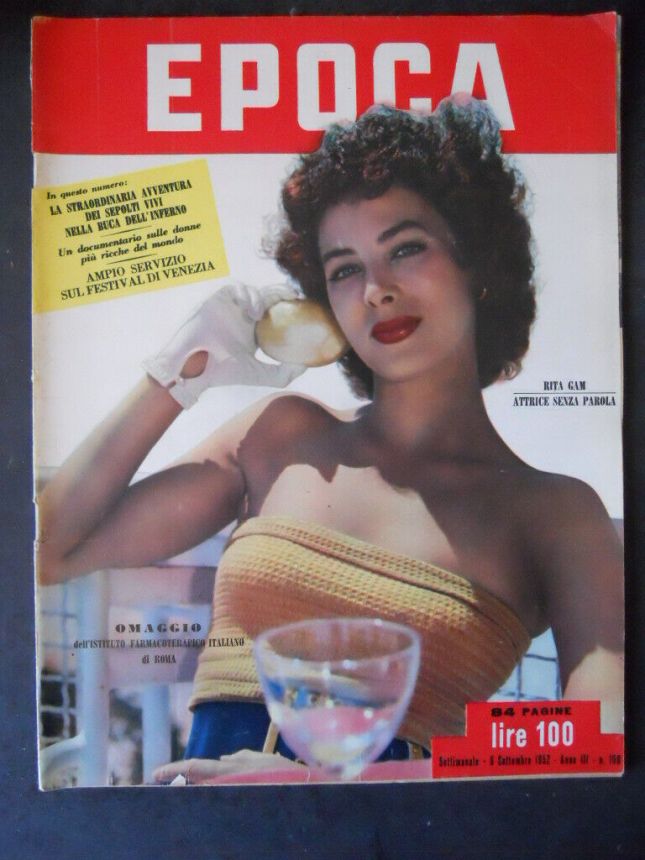 EPOCA magazine side cover Issue 100 6 September 1952