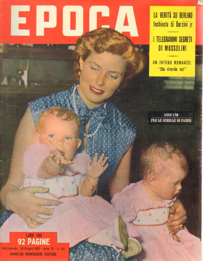 EPOCA magazine side cover Issue 143 20 June 1953