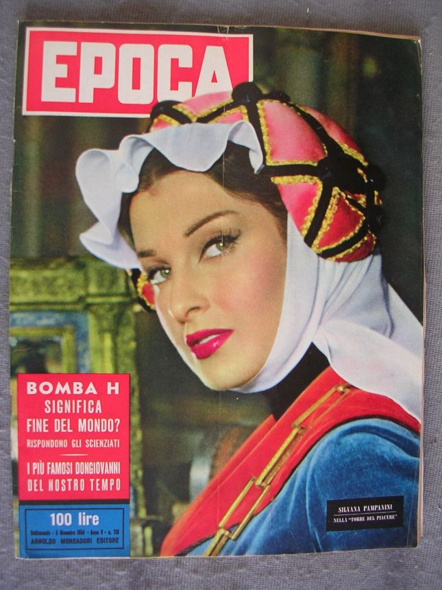 EPOCA magazine side cover Issue 218 5 December 1954