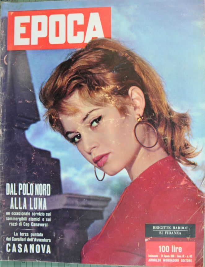 EPOCA magazine side cover Issue 412 24 August 1958