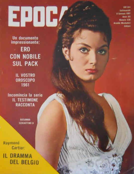 EPOCA magazine side cover Issue 536 8 January 1961