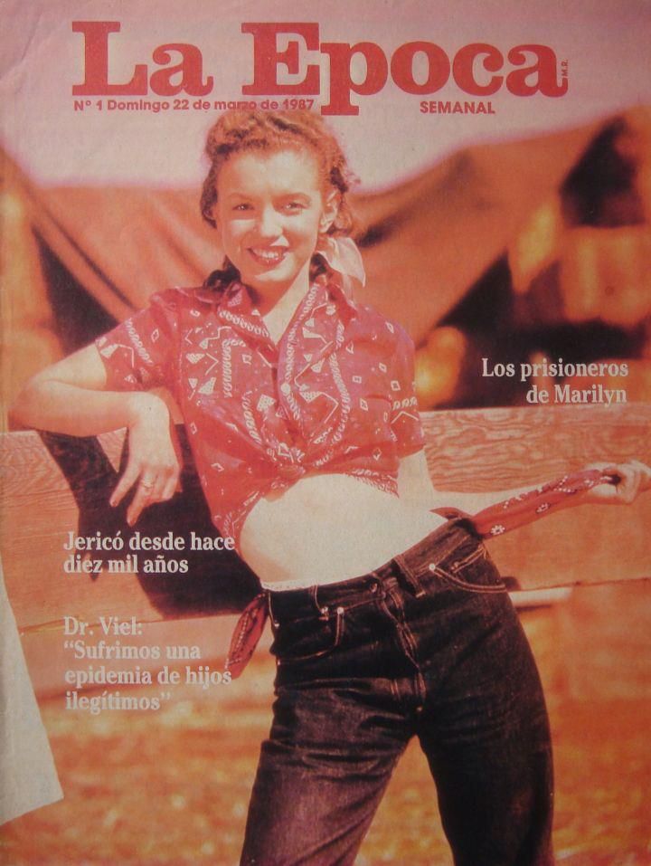 EPOCA (Chile) magazine side cover Issue 1 22 March 1987