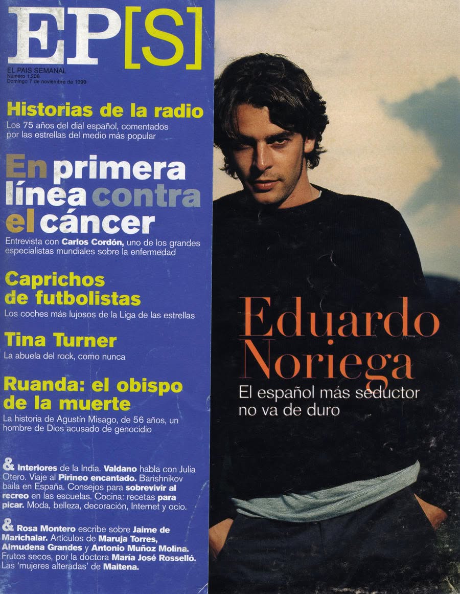 EL PAIS SEMANAL magazine side cover Issue 1206 7 November 1999