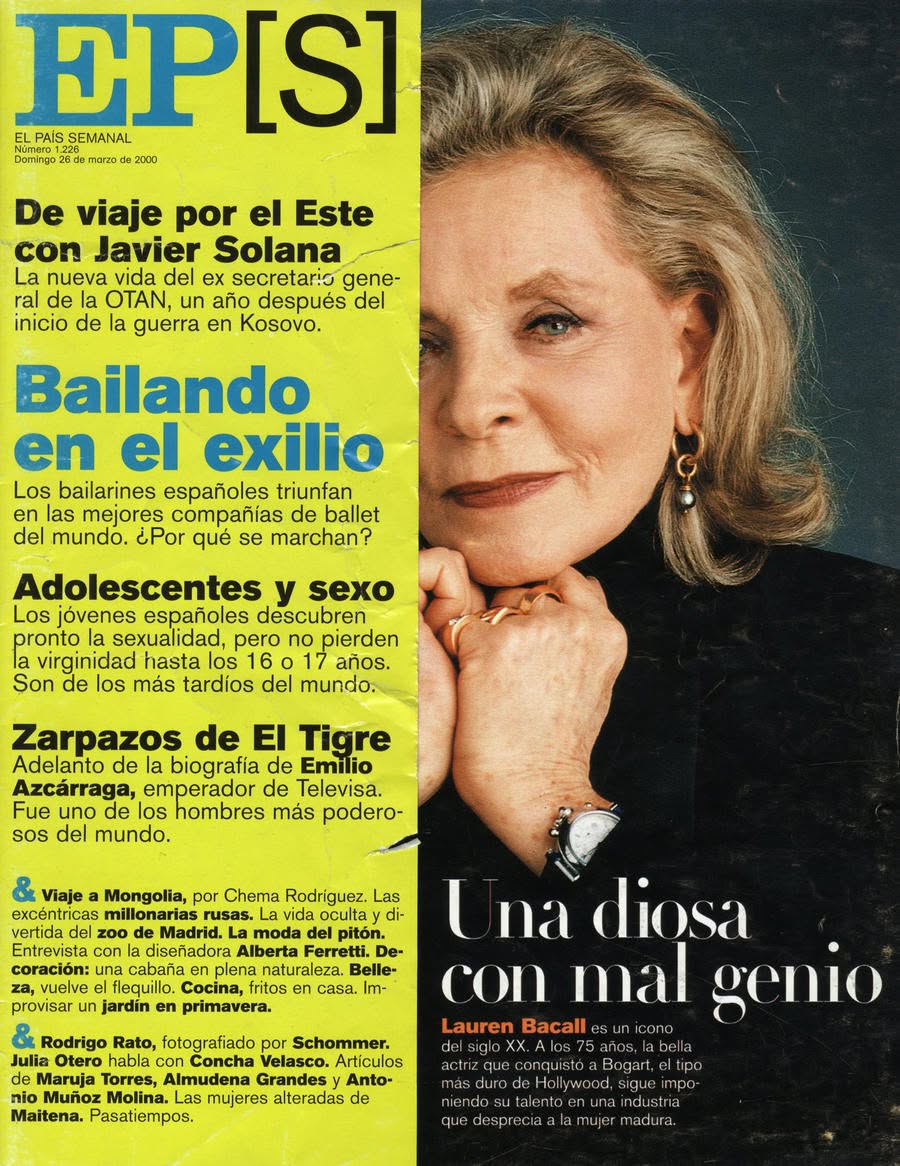 EL PAIS SEMANAL magazine side cover Issue 1226 26 March 2000