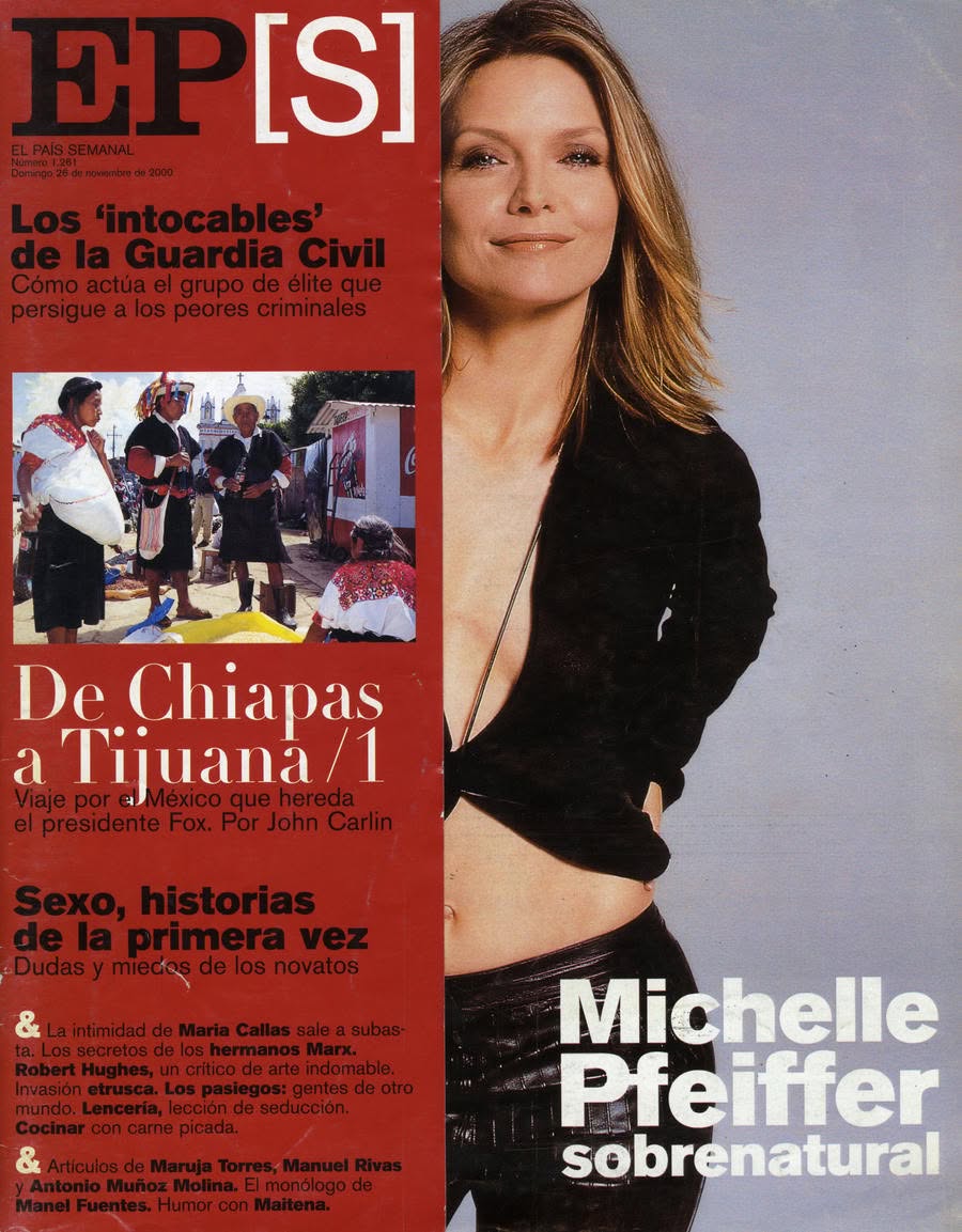 EL PAIS SEMANAL magazine side cover Issue 1261 26 November 2000