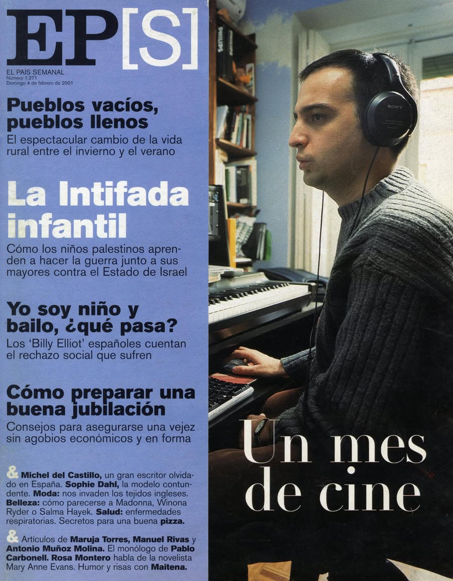 EL PAIS SEMANAL magazine side cover Issue 1271  February 2001