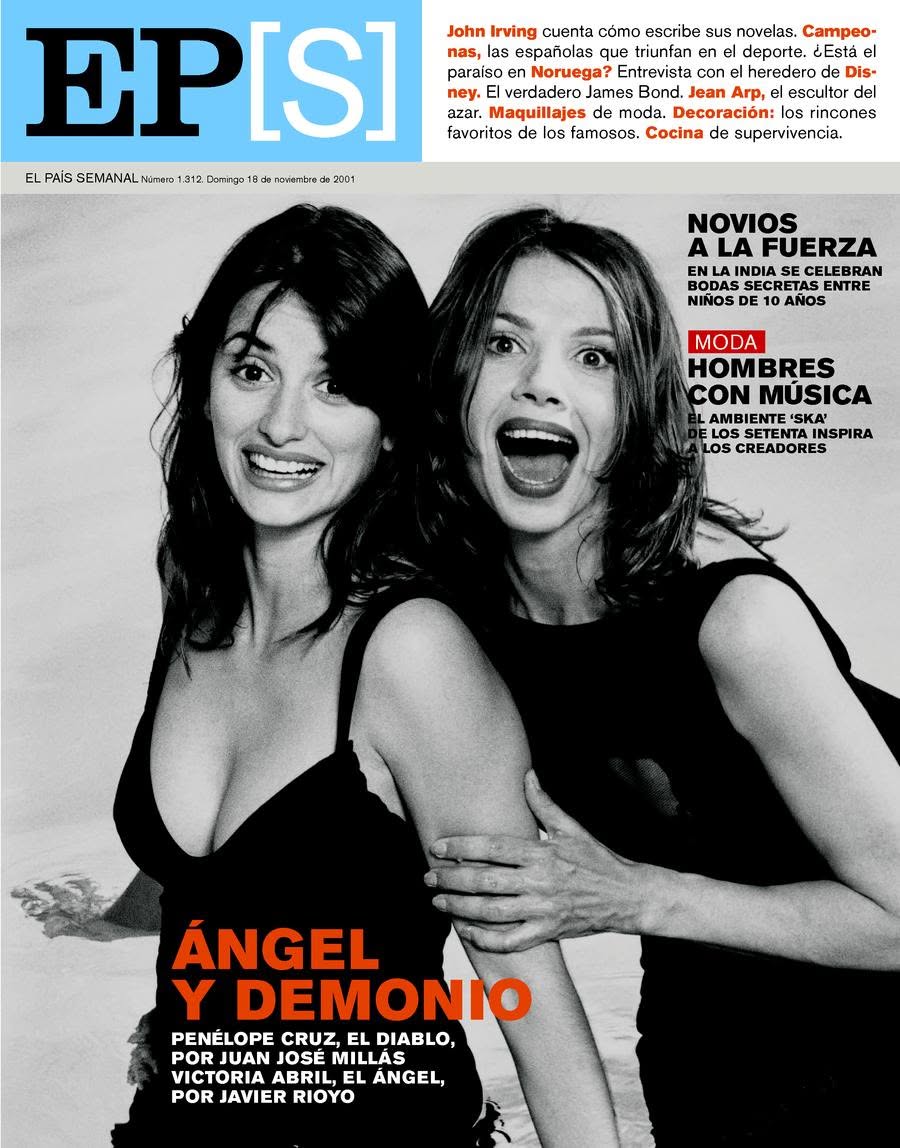 EL PAIS SEMANAL magazine side cover Issue 1312  November 2001