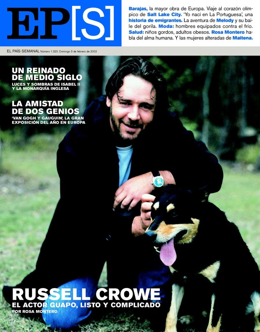 EL PAIS SEMANAL magazine side cover Issue 1323  February 2002