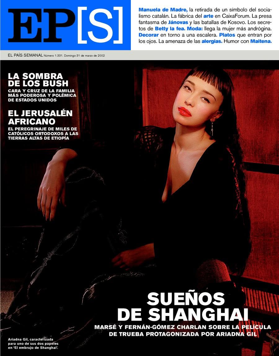 EL PAIS SEMANAL magazine side cover Issue 1331  March 2002