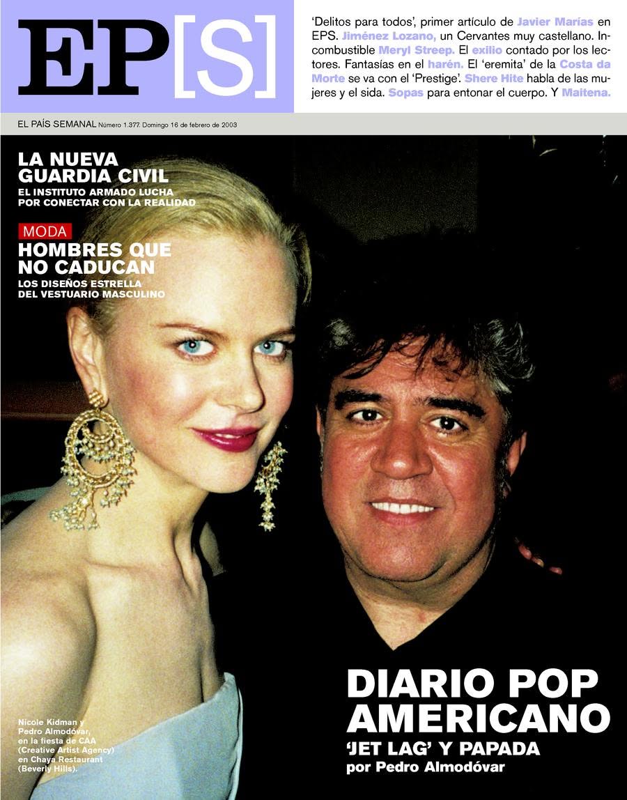EL PAIS SEMANAL magazine side cover Issue 1377  February 2003