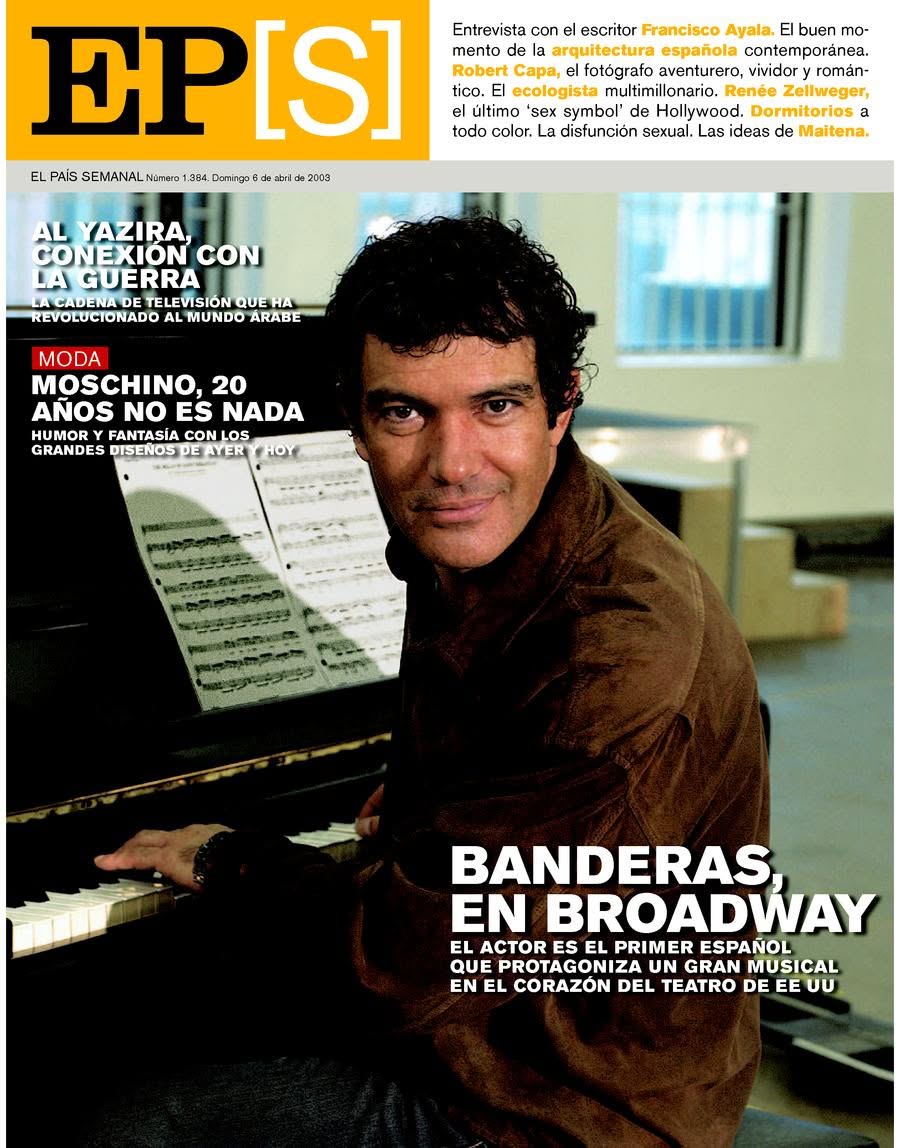 EL PAIS SEMANAL magazine side cover Issue 1384  April 2003
