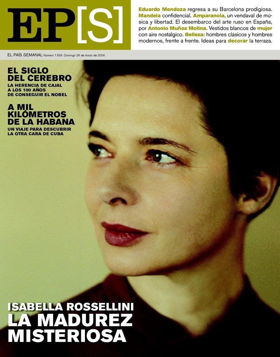 EL PAIS SEMANAL magazine side cover Issue 1539  March 2006