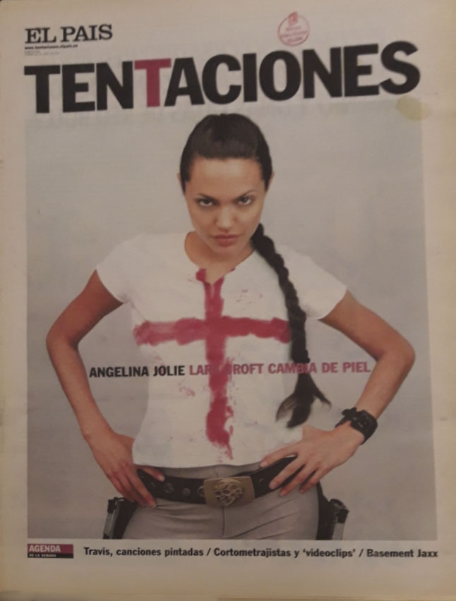 EL PAIS DE LAS TENTACIONES magazine side cover Issue 400  June 2001
