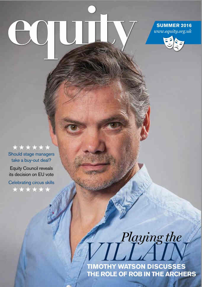 EQUITY magazine side cover Summer 2016