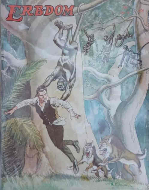 ERBDOM AND THE SILENT SCREEN magazine side cover Issue 15  February 1966