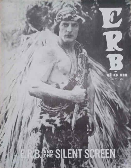 ERBDOM AND THE SILENT SCREEN magazine side cover Issue 21   1967