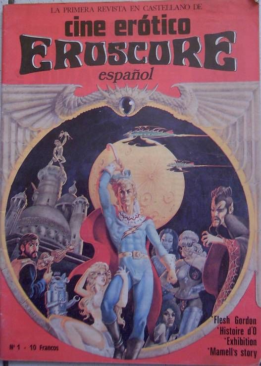 CINE EROTICO EROSCORE magazine side cover Issue 1 September 1976