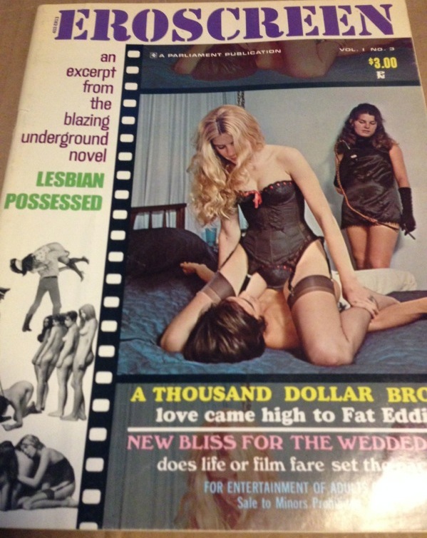 EROSCREEN magazine side cover  Vol 1 No 3  