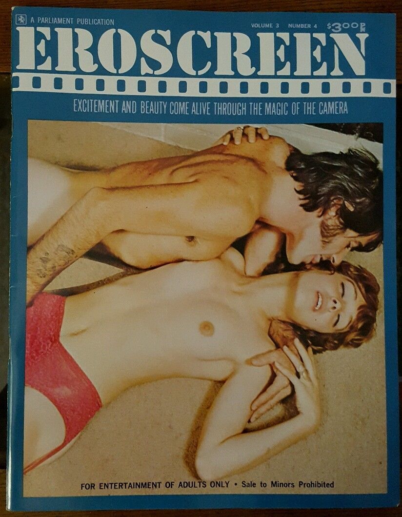 EROSCREEN magazine side cover  Vol 3 No 4 October 1973