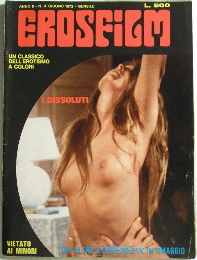 EROSFILM magazine side cover Issue 4 June 1972