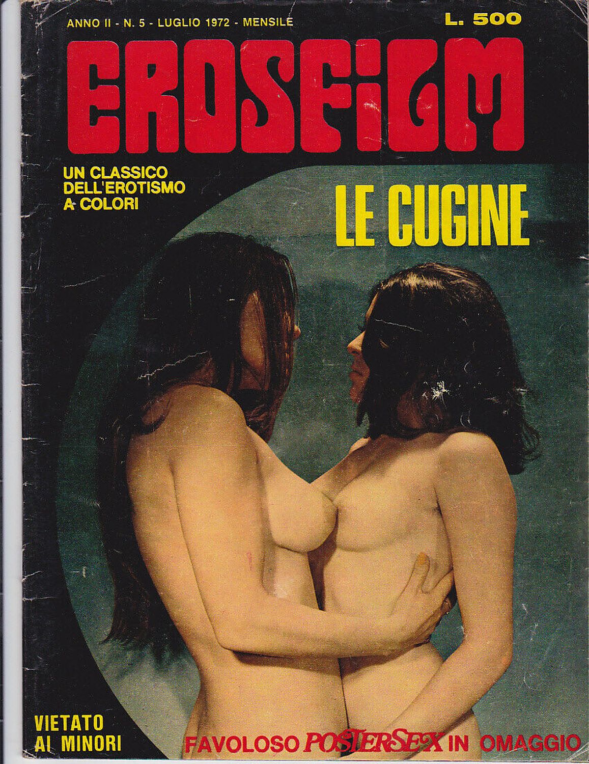 EROSFILM magazine side cover Issue 5 July 1972