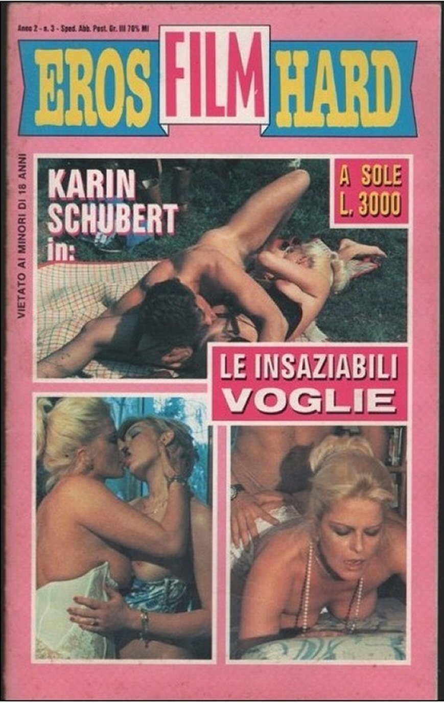 EROS FILM HARD magazine side cover Issue 3   1990