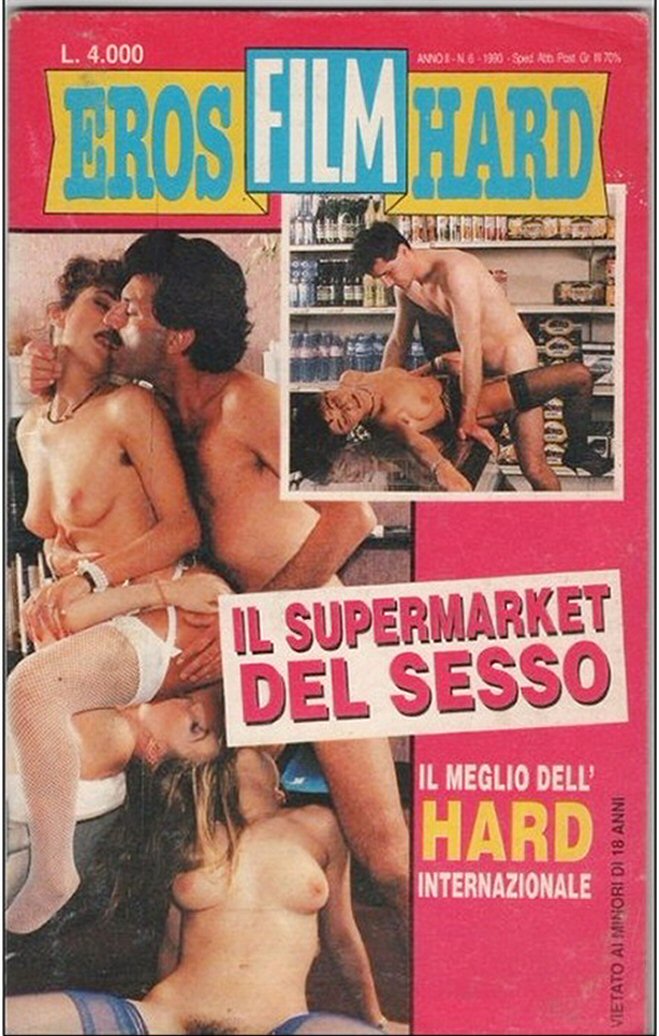 EROS FILM HARD magazine side cover Issue 6   1990