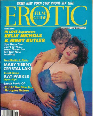 EROTIC FILM GUIDE magazine side cover Issue 9  Vol 1 # 9 September 1983