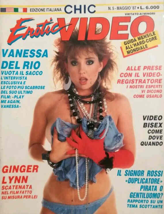 CHIC EROTIC VIDEO magazine side cover May 1987