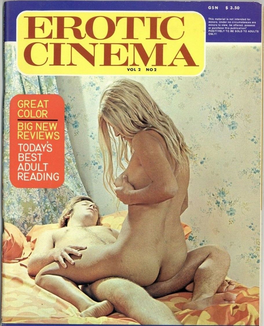 EROTIC CINEMA magazine side cover Issue 8  Vol 2 No  2   1971