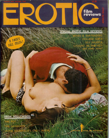 EROTIC FILM REVIEWS magazine side cover Issue 2  Vol 1 # 2  1968
