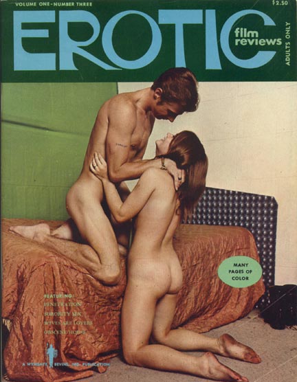EROTIC FILM REVIEWS magazine side cover Issue 3  Vol 1 # 3  1968
