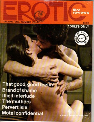 EROTIC FILM REVIEWS magazine side cover Issue 4  1969