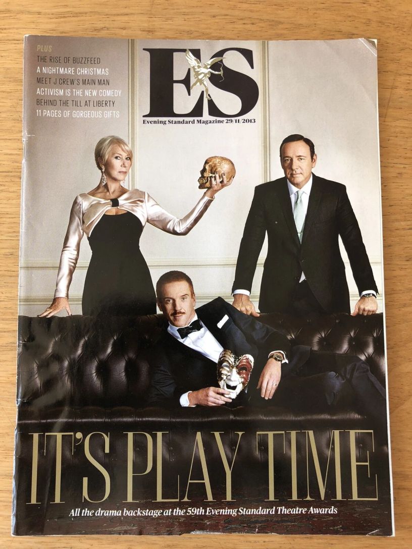 ES MAGAZINE magazine side cover 29 November 2013
