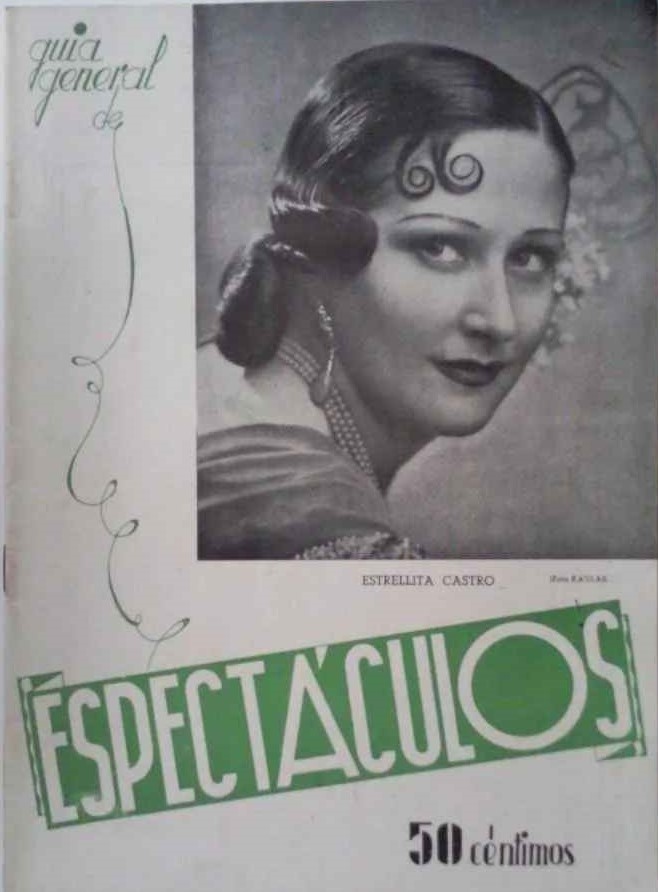 ESPECTACULOS magazine side cover Issue 3  January  1944