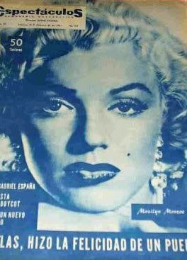 ESPECTACULOS magazine side cover  1961