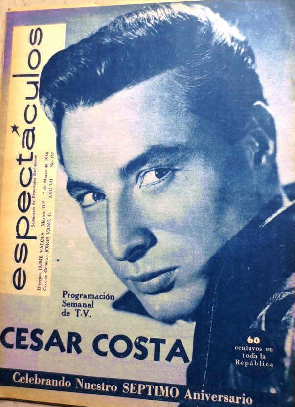 ESPECTACULOS magazine side cover Issue 367 7 March 1966
