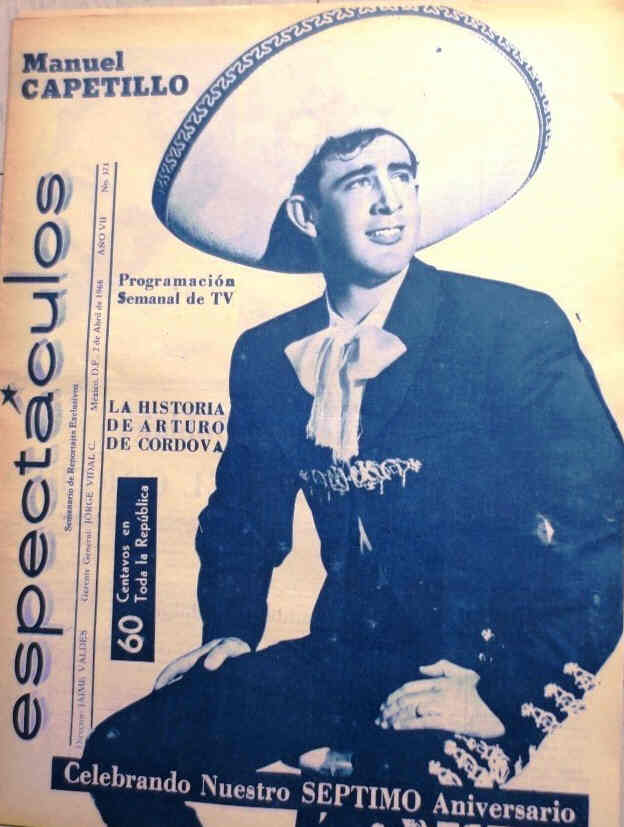 ESPECTACULOS magazine side cover Issue 371 2 April 1966