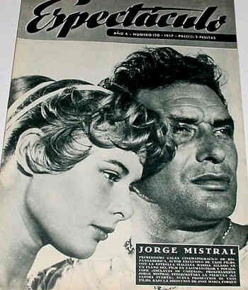 ESPECTACULO magazine side cover Issue 120  1957