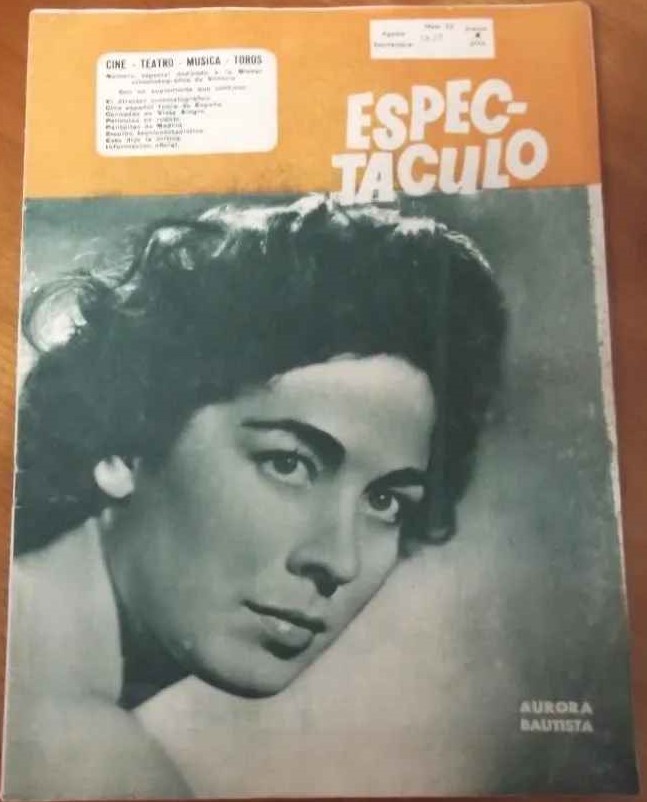 ESPECTACULO magazine side cover Issue 52  August/September 1951
