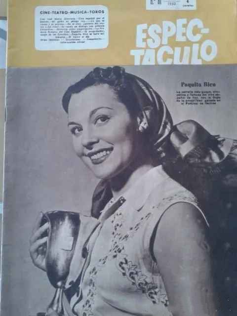 ESPECTACULO magazine side cover   1952