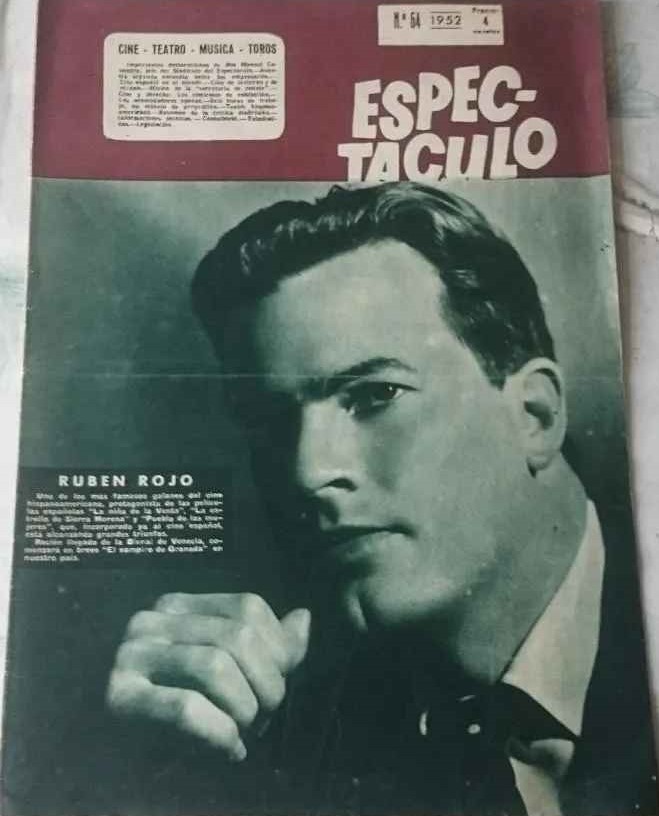 ESPECTACULO magazine side cover Issue 64  September/October 1952