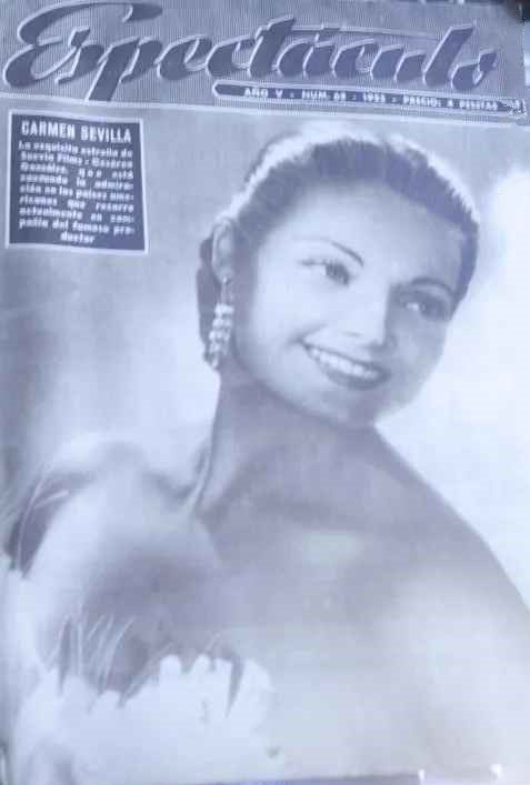 ESPECTACULO magazine side cover Issue 73  February 1953