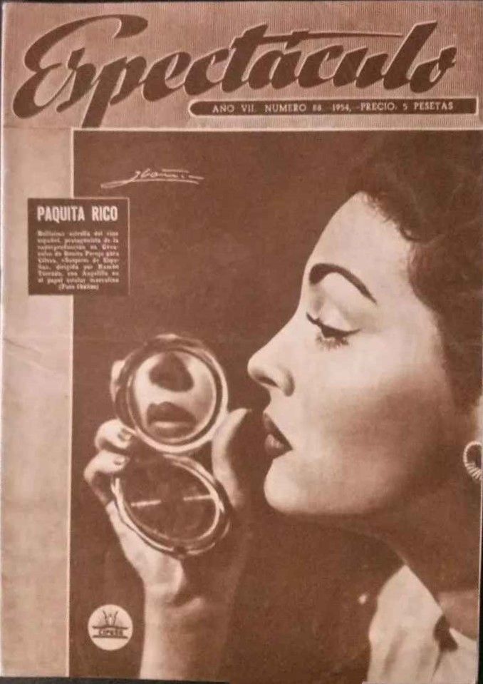 ESPECTACULO magazine side cover Issue 88   1954