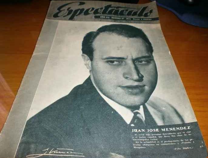 ESPECTACULO magazine side cover Issue 97  September 1955