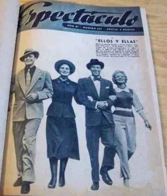 ESPECTACULO magazine side cover Issue 121?   1958