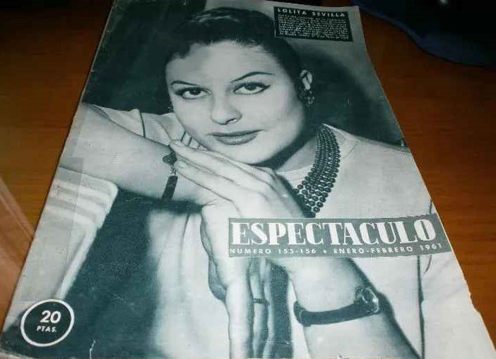 ESPECTACULO magazine side cover Issue 155-156  January/February 1961