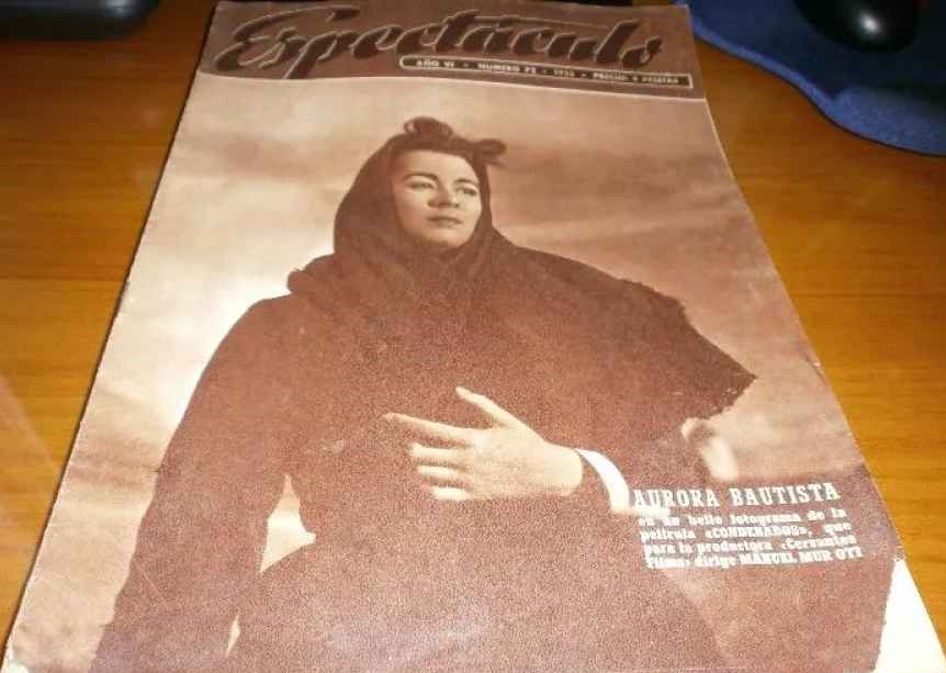 ESPECTACULO magazine side cover Issue 72  January 1953